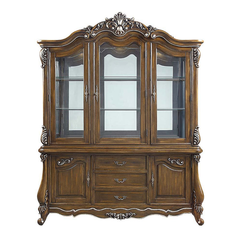 Latisha - Hutch & Buffet - Antique Oak Finish - Grand Furniture GA