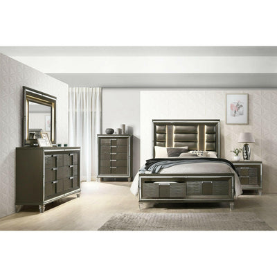 Twenty Nine - 2-Drawer Nightstand With Usb - Dark Brown - Accent Nightstands - Grand Furniture GA