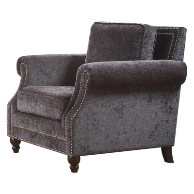 Ilex Chair - Gray Chenille - Grand Furniture GA