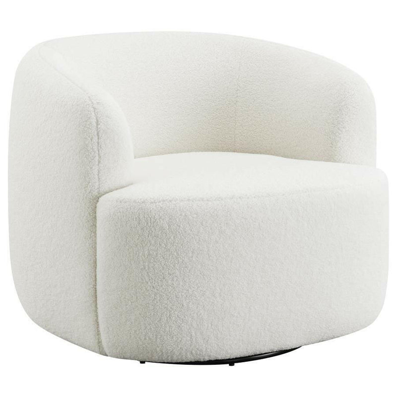 Hudson - Upholstered Swivel Chair - Natural.