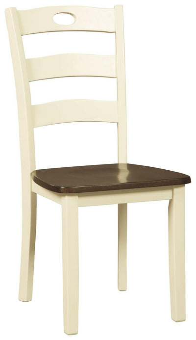 Woodanville - Cream / Brown - Dining Room Side Chair (Set of 2).