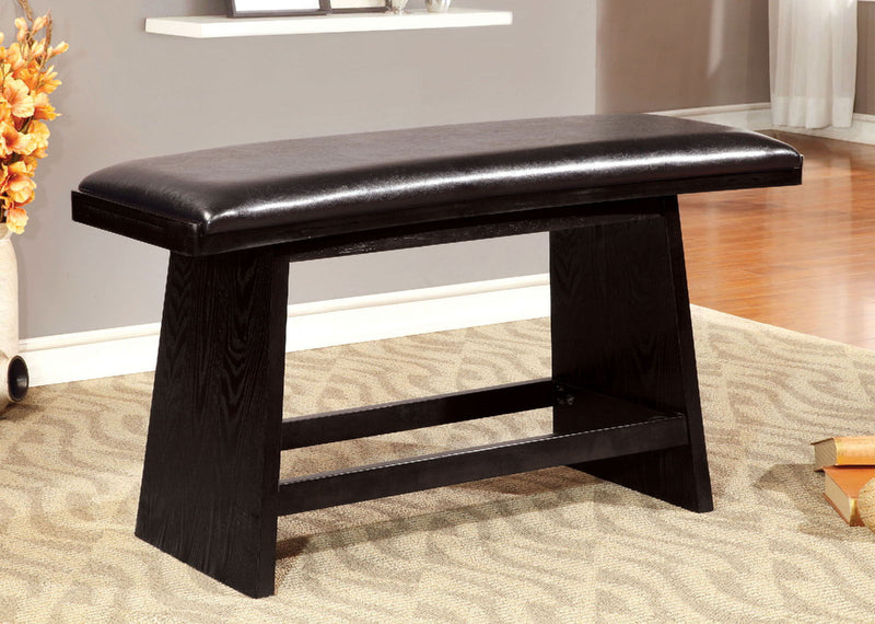 Hurley - Counter Height Bench - Black.