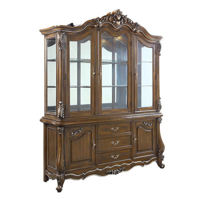 Latisha - Hutch & Buffet - Antique Oak Finish - Grand Furniture GA