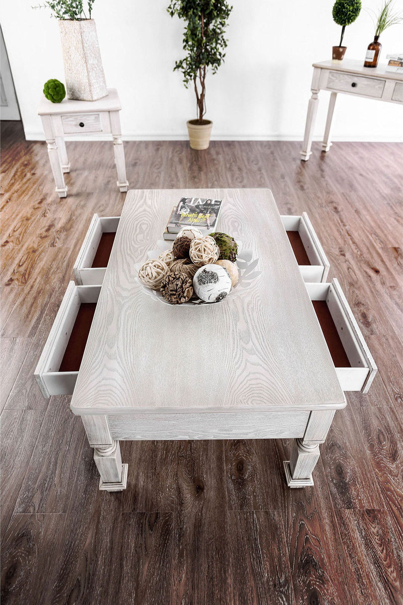 Joliet - End Table - Antique White - Grand Furniture GA