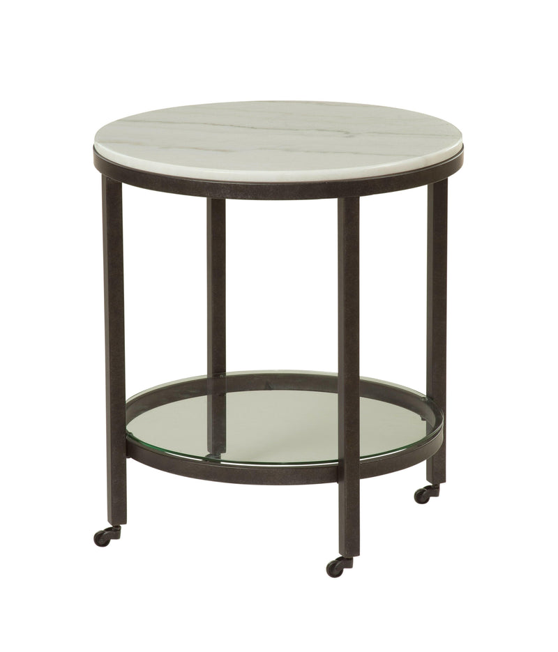 Whitman - Round End Table - White - End Tables - Grand Furniture GA