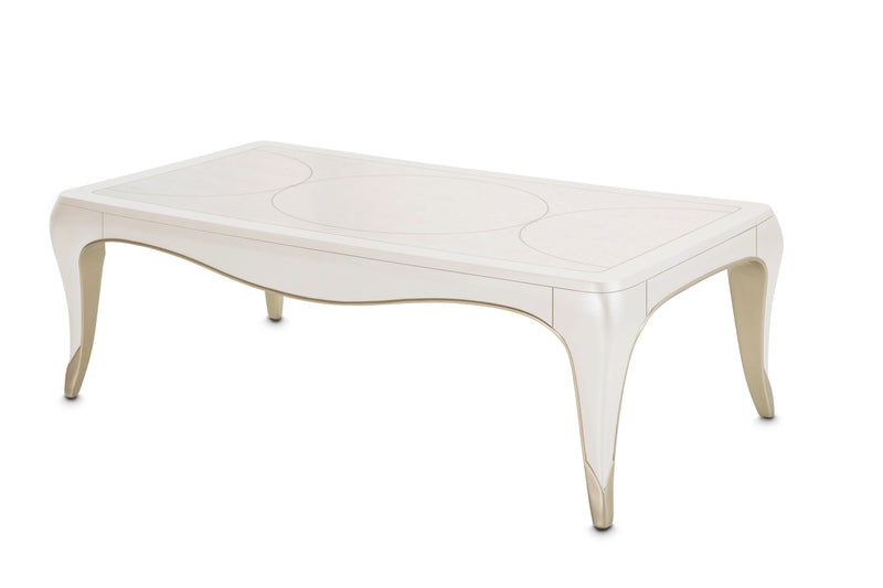 London Place - Rectangular Cocktail Table - Creamy Pearl