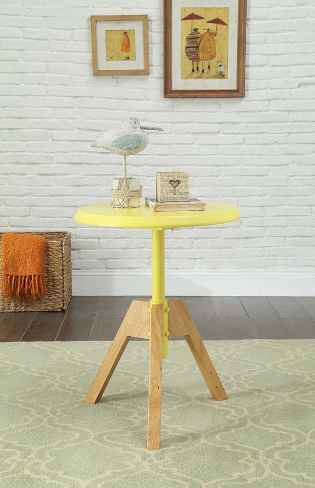 Lumina - End Table - Yellow & Natural - Grand Furniture GA