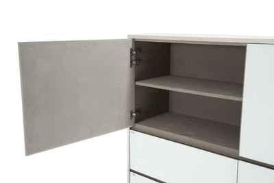 State St. - Metal Storage Chest - Glossy White.