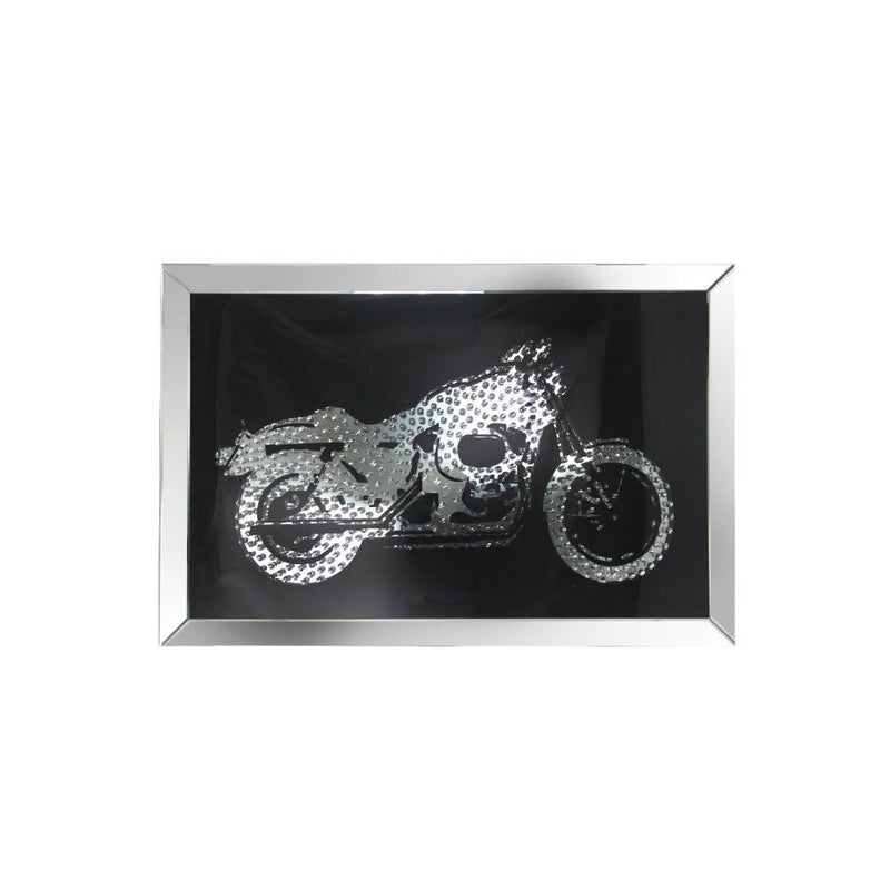 Nevina - Wall Art - Mirrored & Faux Crystal Bike - Grand Furniture GA