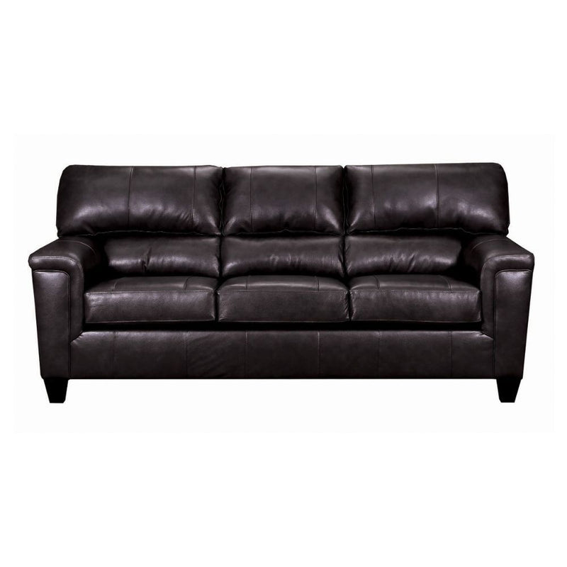 Phygia - Sofa - Espresso Top Grain Leather Match - Grand Furniture GA