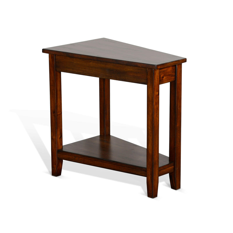 Santa Fe - Chair Side Table - Dark Brown.