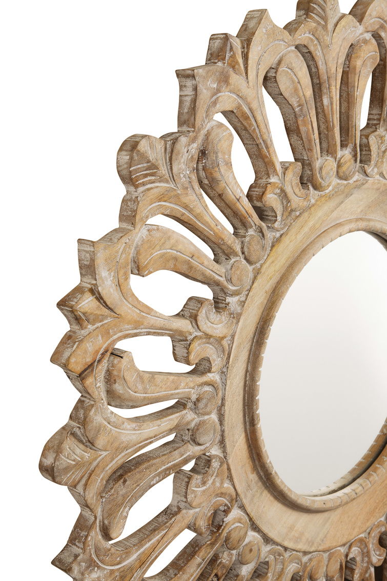 Paulina - Wall Mirror - Light Brown