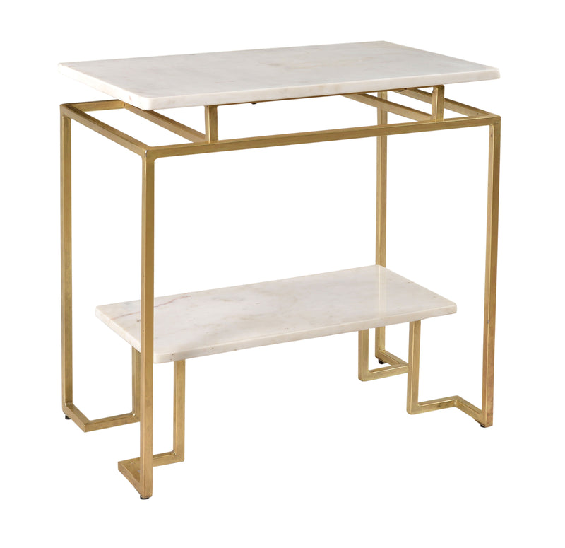 Portia - Accent Table - Vendar Burnished Gold