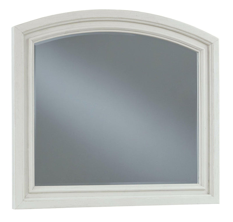 Robbinsdale - Antique White - Bedroom Mirror.