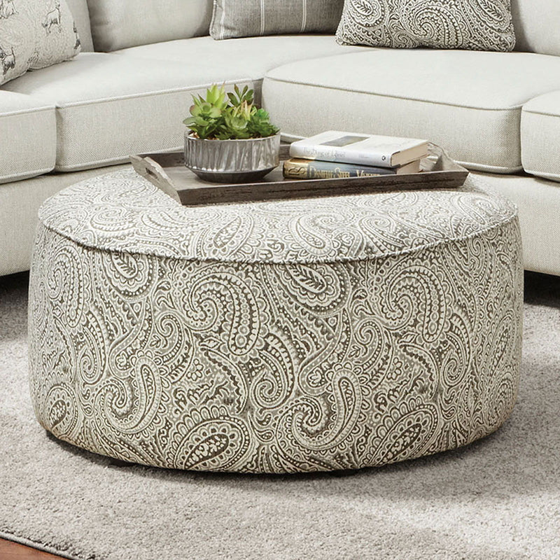 Pocklington - Ottoman - Paisley Multi - Grand Furniture GA