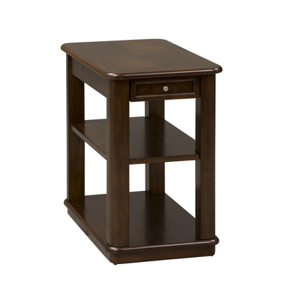 Wallace - Chair Side Table - Dark Brown