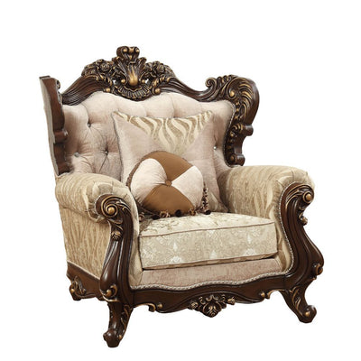 Shalisa - Chair - Fabric & Walnut - Grand Furniture GA