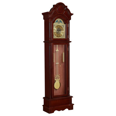 Diggory - Grandfather Clock - Brown Red and Clear.