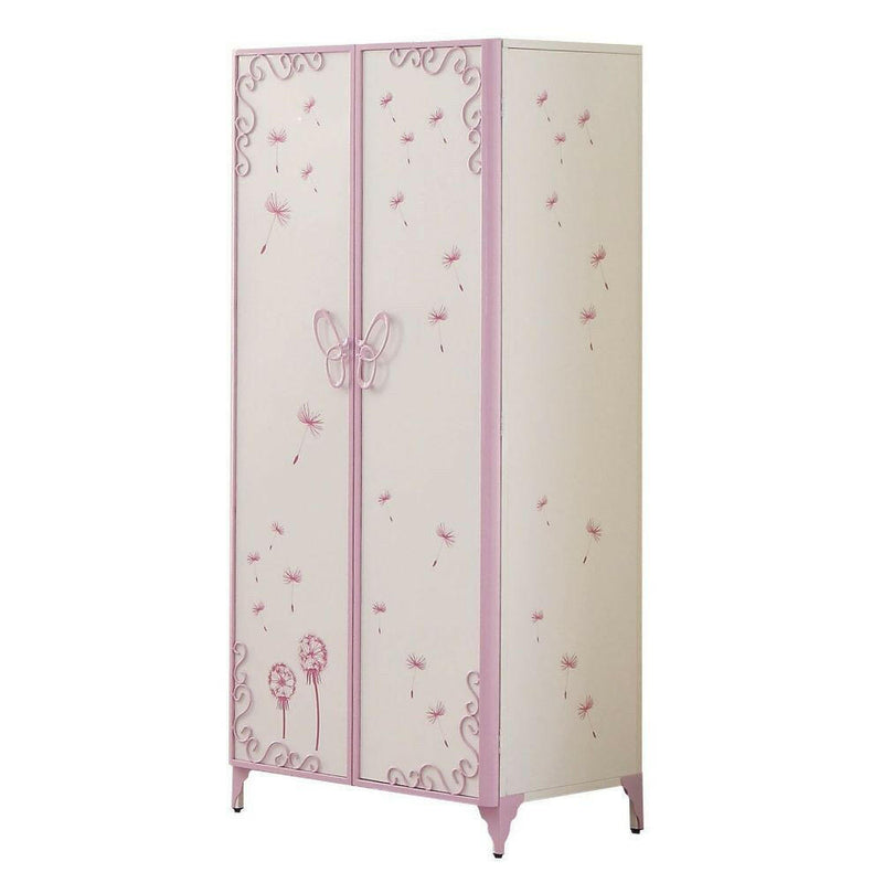 Priya II - Wardrobe - White & Light Purple - Grand Furniture GA