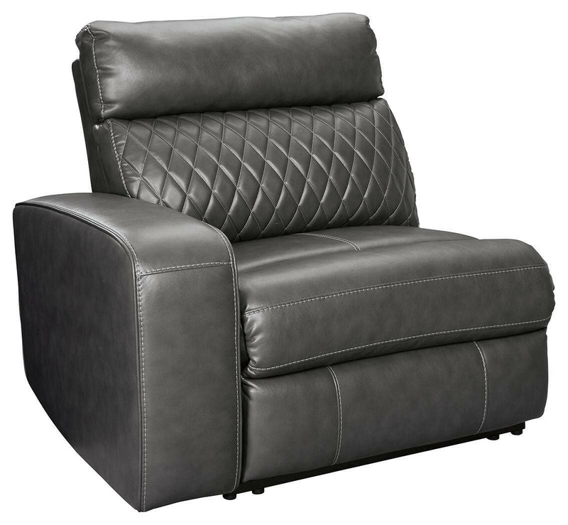 Samperstone - Gray - Laf Zero Wall Power Recliner.