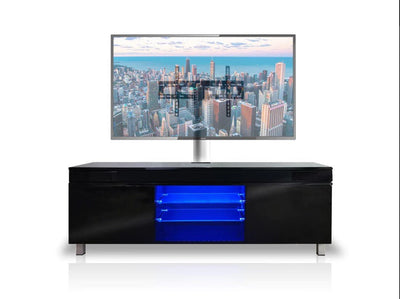 Modern TV Stand Built in Speakers & Subwoofer Entertainment Center - Grand Furniture GA